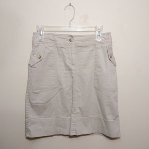 🌹Sunset Rd. Khaki Casual Straight Skirt with Pockets Size 4